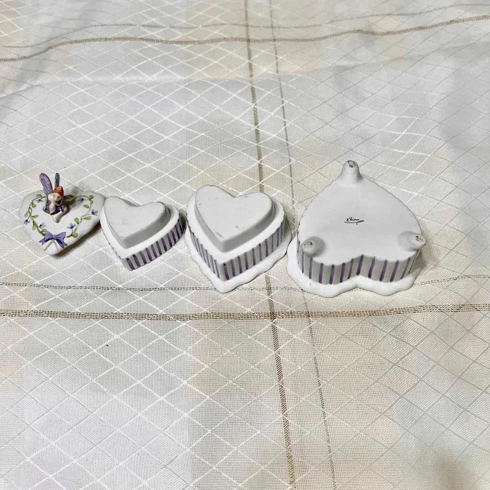 Vintage KHIM Porcelain Trinket Box Jewlery Box